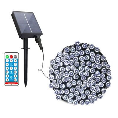 China Solar Remote Control 102m Solar Decorations Lights String Christmas Light for Wedding Party with 8 Working Model for sale