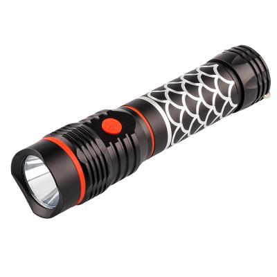 China 4 AC Battery Multifunctional Self Defense Camping Magnetic COB Led Mini Police Torch Powerful Hunting Tactical Flashlight for sale