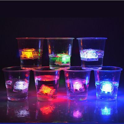 China Drinks Club Bar Party Wedding Holiday Decoration Glowing Flashing Multi Color Liquid Sensor Led Light Up Ice Cube Lighting For Drinks Club Bar Party Wedding Holiday Decoration drinks for sale