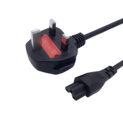 China Telecom Manufacturer AC Rated 250V 10A 1.5M 3 Pin Female Ac Power Cord Connector UK IEC Cable for sale