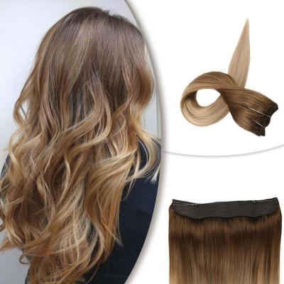 China Silky straight wave wholesale hot products top sell products to double hair 100% drawn halo hair extensions for sale