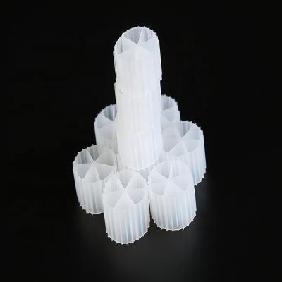 China Water Treatment Filter PE04 Filter Media PE Plastic Floating Plastic Bags 100% HDPE Medium For Purifying Wastewater 0.98g/cm3 0.1& 1m3/bag White for sale