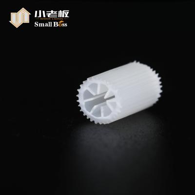 China WWT PE08 HIPS MBBR Material Media For Aquarium Tank Self Super Clean Carriers White Color Filter for sale