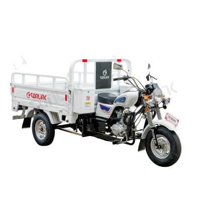 China 200cc water cooling big power double wheel tricycle five wheel motorcycle truck for sale