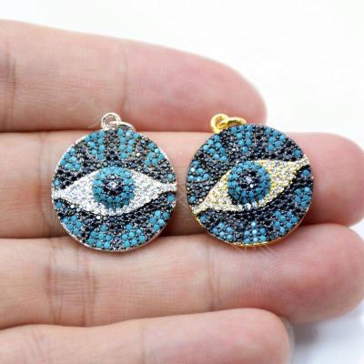 China High Quality FASHIONABLE Crystal Blue Eyes Butterfly Charms 18k Gold Plated Designer Charms For Diy Bracelets & Bangles Bracelet Jewelry Making for sale