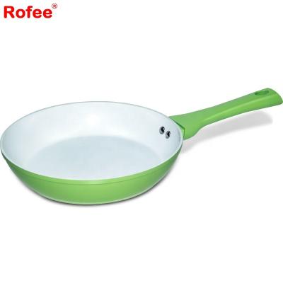 China Customized Wholesale Kitchen Cookware Viable Forged Ceramic Coating Aluminum Frying Pan Nonstick Frying Pan for sale