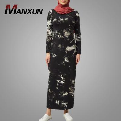 China Turkish Dress Dubai Abaya Women Ladies Clothing Modest Print Muslim Women Dress Hotsale Long Sleeve Islamic Soft Islamic Clothing Wholesale Online for sale