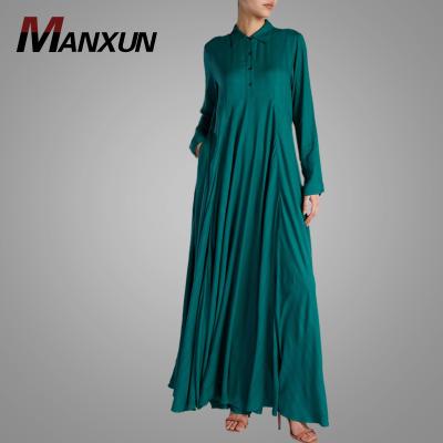 China New Muslim Modern Style Muslim Soft Button Long Abaya Dress Abaya Dress Fashion 2022 Muslim Women Dress for sale