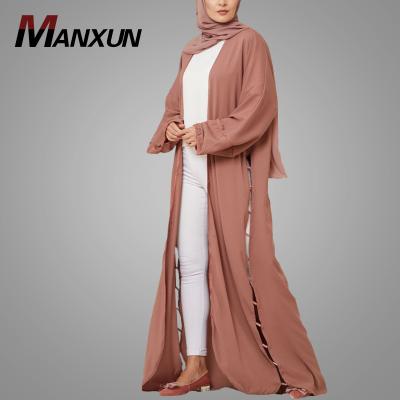 China Abaya Patterns Dubai Hot Sale New Abaya Patterns Dubai Fashion Open Front Abaya Modern Islamic Muslim Clothing Hot Sale Wholesale for sale