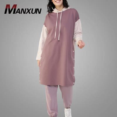 China Hotsale OEM Supply Hot Sale Sport Style Women Blouse Soft Outdoor High Quality Muslim Islamic Clothing Long Sleeve Tops Dubai Tunic for sale