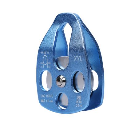 China High Quality Durable Aluminum Alloy Rock Climbing Single-Wheel Pulley For Rock Climbing for sale