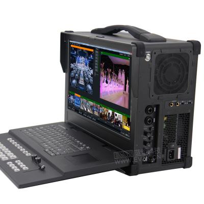 China Magnesium Aluminum Alloy Chassis Rugged Portable Industrial Computer With 7*pcs Slots For Live Coding Broadcasting Streaming for sale