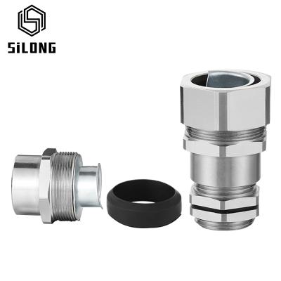 China Electrical Machinery OEM Locking Waterproof Metal Pipe Quick Connector Metal Flexible Hose Connector for sale