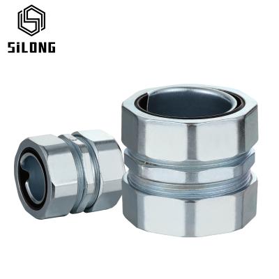 China Flexible Metal Pipe Fittings Connector Plastic Coated Metal Hose Connector for sale