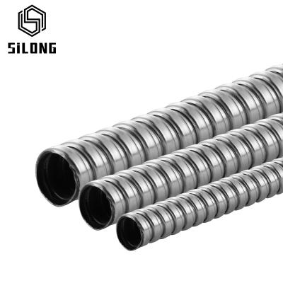 China Automation Equipment Waterproof Stainless Steel Pipe Corrugated Flexible Metal Conduit Galvanized Steel Pipe for sale