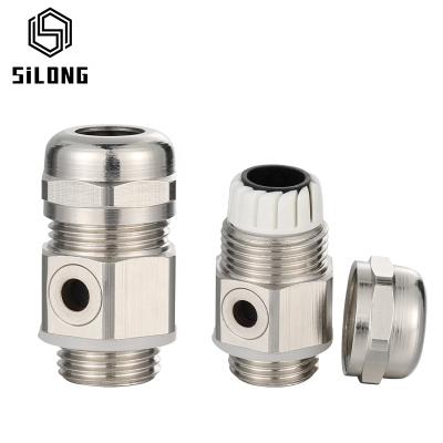 China Automation Equipment Ventilation Cable Gland Metal Breather Cable Gland Sealing Waterproof Cable Gland With Air Vent for sale