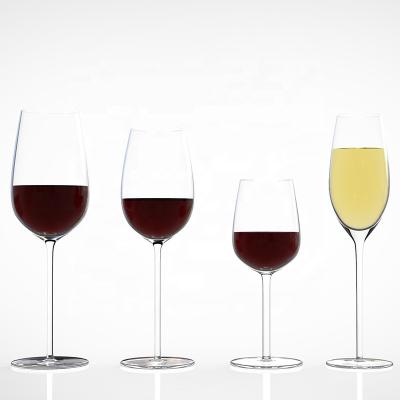 China Crystal Glass ALiiSAR Wholesale High Quality Transparent Handmade Red Wine Glasses for sale