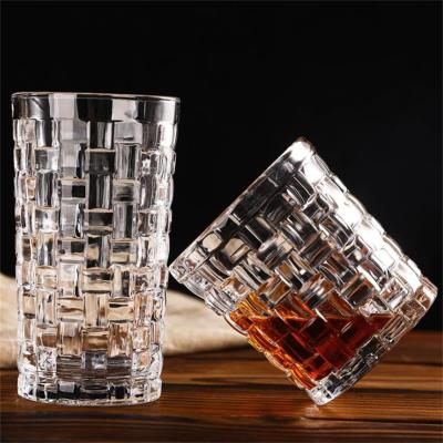 China New Latest Design Factory Wholesale Clear Crystal Spirit Shot Glass Whiskey Glass Cups Drinkware for sale