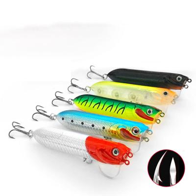 China Hard Plastic Jetshark 9.5cm/18g Long shot Wholesale 3D Eyes Strong Treble Hooks Bionic fishing bait Popper Lures for sale