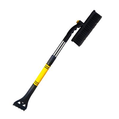 China Eco-friendly Swivel Extendable Car Snow Scraper Brush For Car Windshield for sale