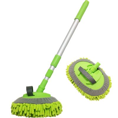 China Eco - Friendly Car Wash Brush With Long Handle Chenille Car Wash Broom for sale