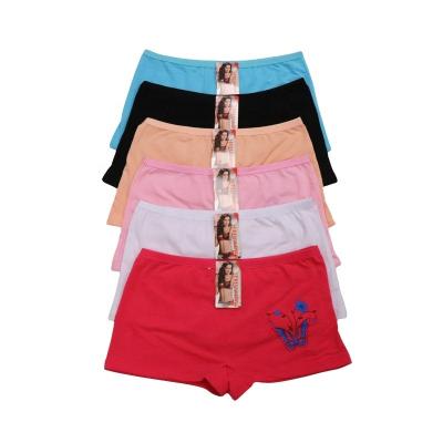 China Wholesale Polyester/Spandex Women's Boxer Shorts Underwear Elastic Boxer Briefs Women's Lingerie Women's Underwear for sale