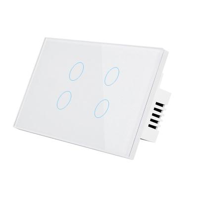 China 1/2/3/4 Band Tuya Mini No Neutral Wifi Touch Wireless Light Lighting Zigbee US Smart Switch for sale