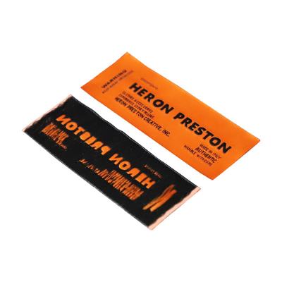 China Damask Logo Tag Wholesale Neck Label Washable Customized Woven Private Labels For Clothing Labels for sale