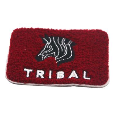 China Beautiful New Style Sustainable Animal 3D Zebra Chenille Iron On Sew-on Garment Embroidery Patch Labels for sale