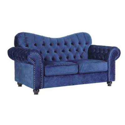 China Customized Color Modular Sofa Set Furniture Tufted Blue Fabric U Shape Three Seat Sectional Sofa for sale