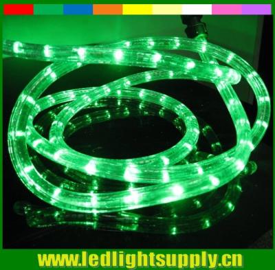 China wal-mart approved factories 2 wire round green christmas neon lights for sale