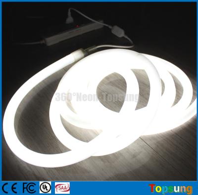 China 25M spool 360 degree white led neon flexible light 12v for room for sale