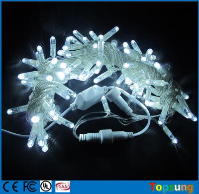 China 10m connectable Anti Cold white led xmas decorations lights bubble shell 100 bulbs for sale