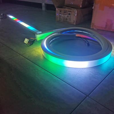 China 40mm Pixel Spi Led Neon Dmx512 chasing light running water led strip  neon pixel strip dmx for sale