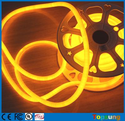 Chine 16mm IP67 étanche au néon haute lumen 110V 360 degrés rondes néon jaune à vendre