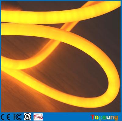 China 12V flexible neon led light IP67 360 degree round rope Christmas light yellow for sale