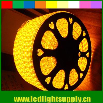 China 5050 AC strip lights 220V yellow emitting 60LED/M for sale