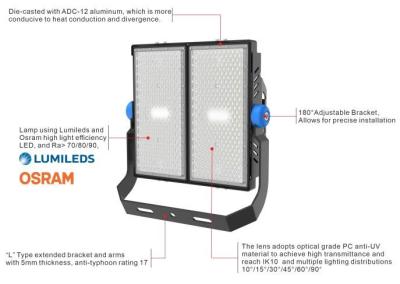 Cina Topsung 500 watt LED luce di alluvione prezzo 20m alto palo torre di illuminazione LED luci di stadio all'aperto in vendita