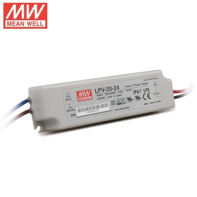 China Meanwell 20w 24v Low Voltage 12v Neon Transformer Hiccup Mode for sale