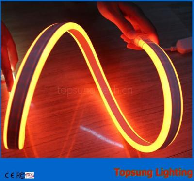 China Topsung lighting 12v orange 100m mini double sided led neon rope strip waterproof 8.5*18mm light for sale