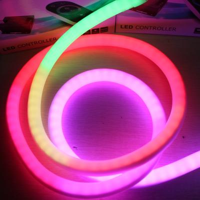 China New 24v silicone led neon flex light Digital RGB addressable dmx led neon flex 360 for sale