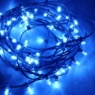 China Waterproof 100m 1000led Connectable string light 12v belt clip garland strings blue emit christmas tree decoration for sale