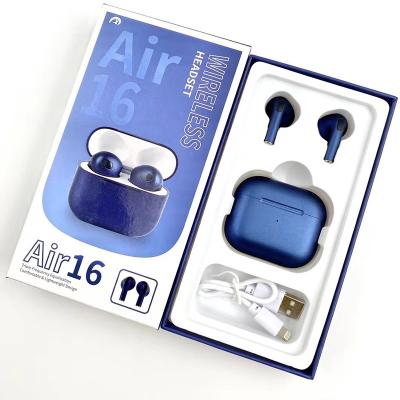 China hot sale Air16 small and exquisite metal texture Ture Wireless Earphone Macaron Headset In-ear 2021 for sale