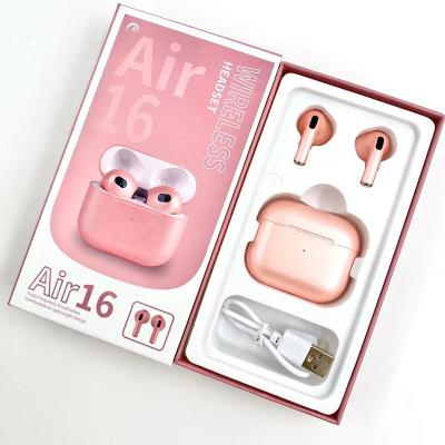 China hot sale Air16 small and exquisite metal texture Ture Wireless Earphone Macaron Headset In-ear 2021 for sale