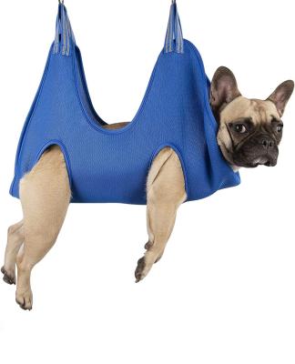 China Stocked Hammock helper pet cheap grooming hammock dog pet nail trimming hammock Durable Dog Holder for Grooming with tools for sale