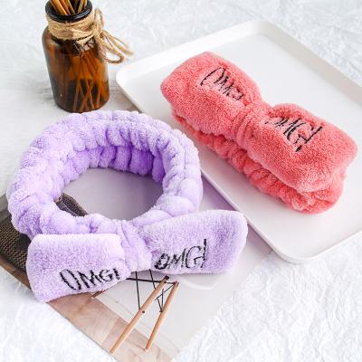 China Latest Daily Life Hair Accessories Spa Face Wash Headbands Adult Women Headband Custom For Makeup for sale