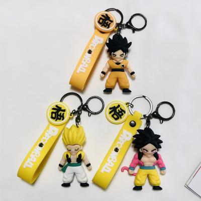 China Wholesale 3D Cartoon Anime Dragonball Cartoon Doll Bag Promotion Gift PVC Rubber Key Chain for sale