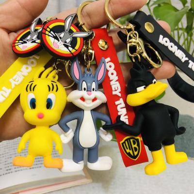 China Wholesale Cartoon Lovely Cartoon Anime Doll Insects Bunny Keychain Car Key Bag Toy Key Chain Handbag Pendant Ornaments Gifts Key Chain for sale