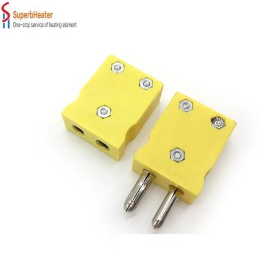 China Industrial Miniature Connector K J N T B Thermocouple Plug for sale