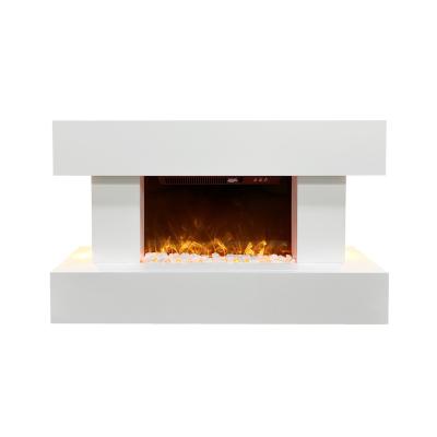 China Log Effect Heater Wall Mounted Fireplace Led TV Adjustable Stand Electric Decorative Fireplace for sale